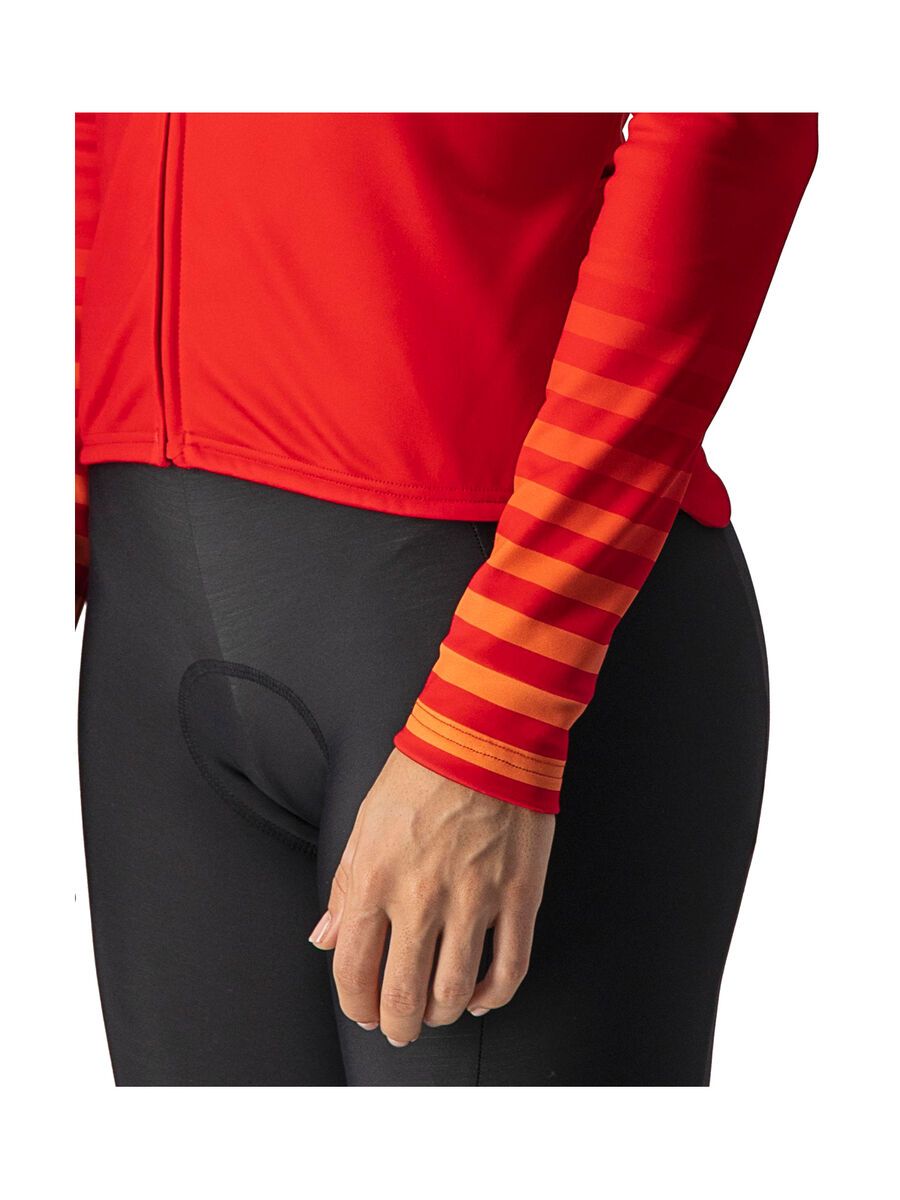Castelli Autunno LS Jersey, red/white - Bild 4