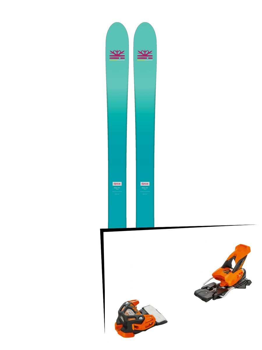 Set: DPS Skis Nina F99 Foundation 2018 + Tyrolia Attack 16 solid black flash orange - Bild 1