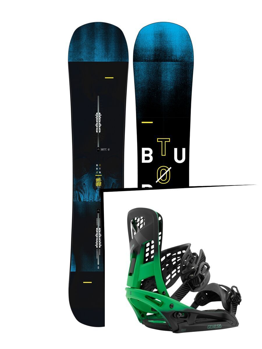 Set: Burton Instigator Wide 2019 + Burton Genesis EST green fade - Bild 1