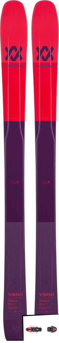 Set: Völkl 90Eight W 2019 + Atomic Warden MNC 13 black/red - Bild 1