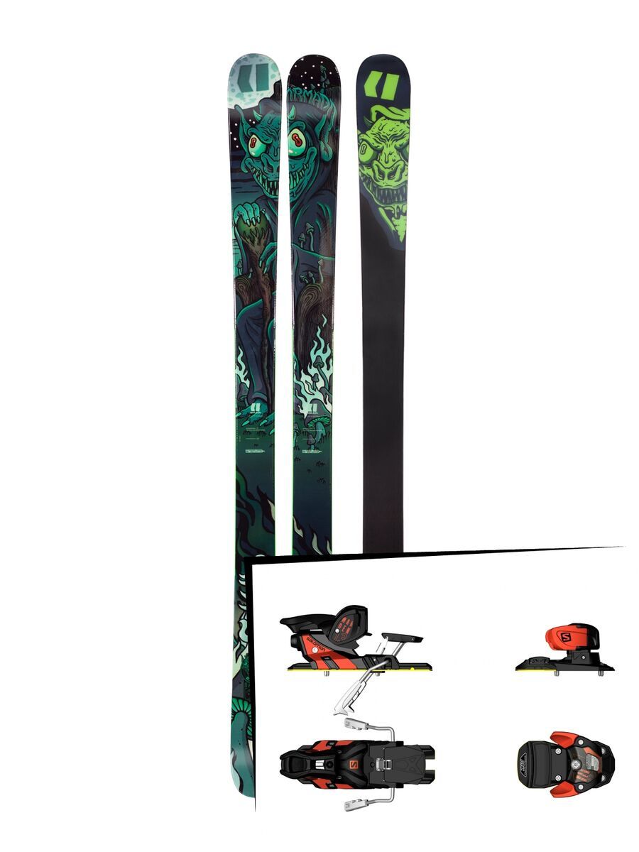 Set: Armada Edollo 2018 + Salomon Warden MNC 13 white/black/orange - Bild 1