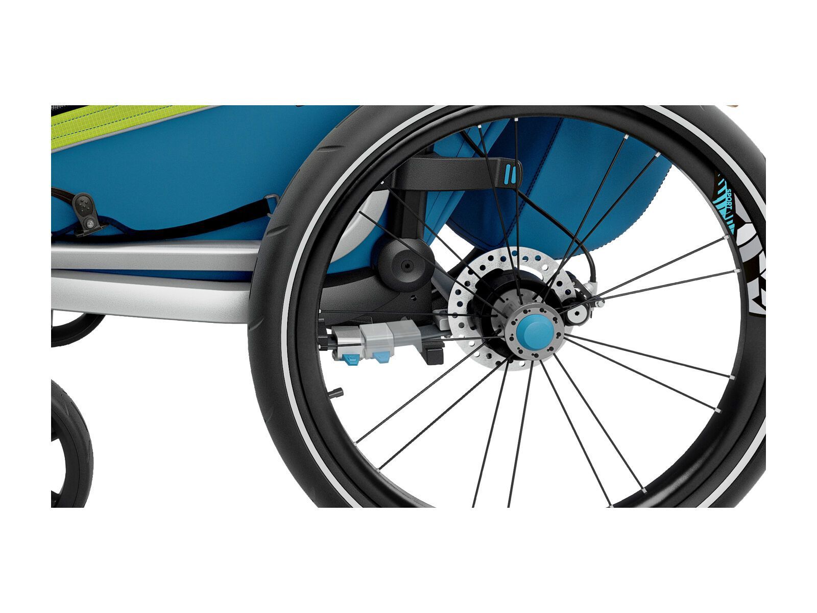 Thule Chariot Sport 2, chartreuse - Bild 7