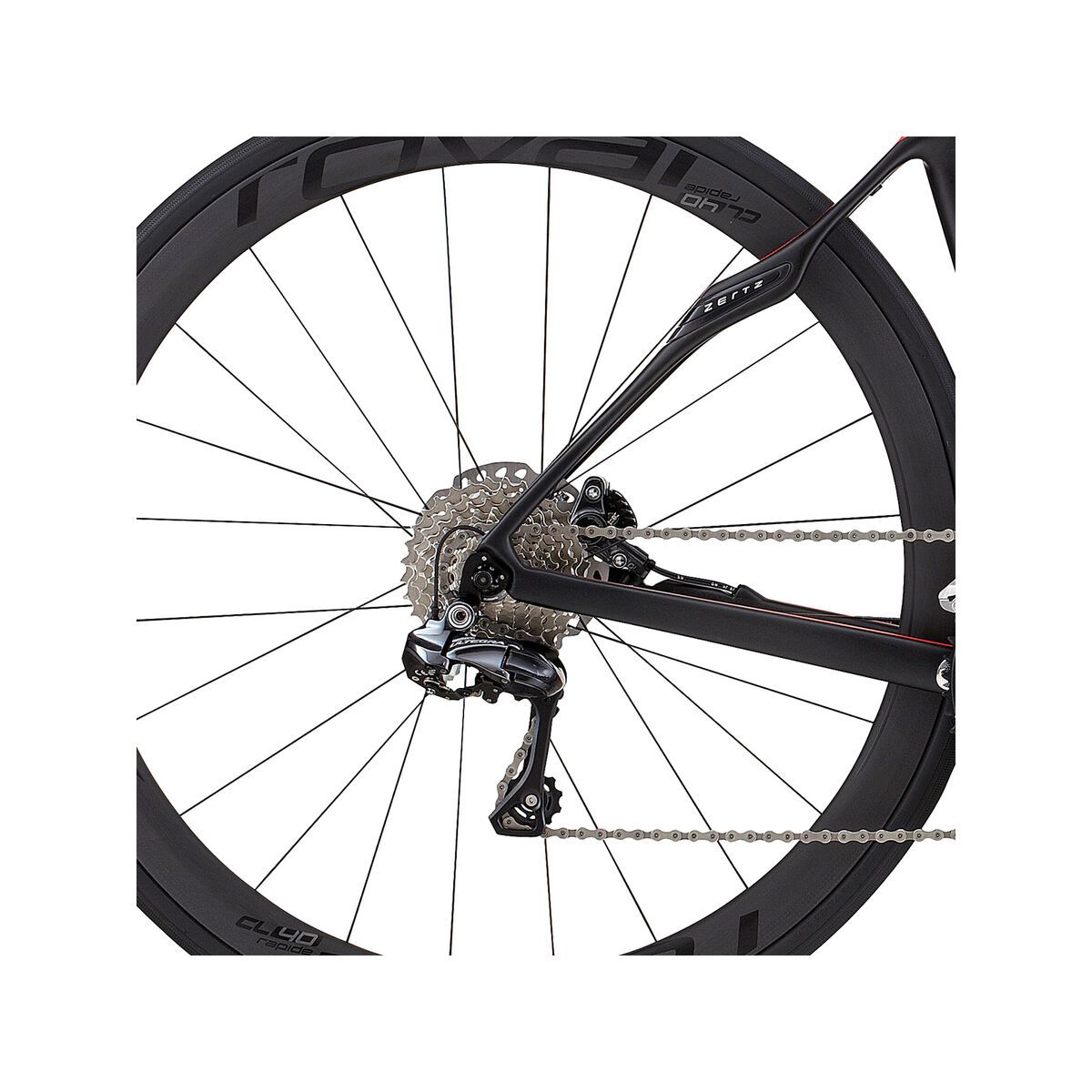 Specialized Ruby Pro Disc Ultegra Di2, satin tarmac black/nordic red/silver - Bild 4