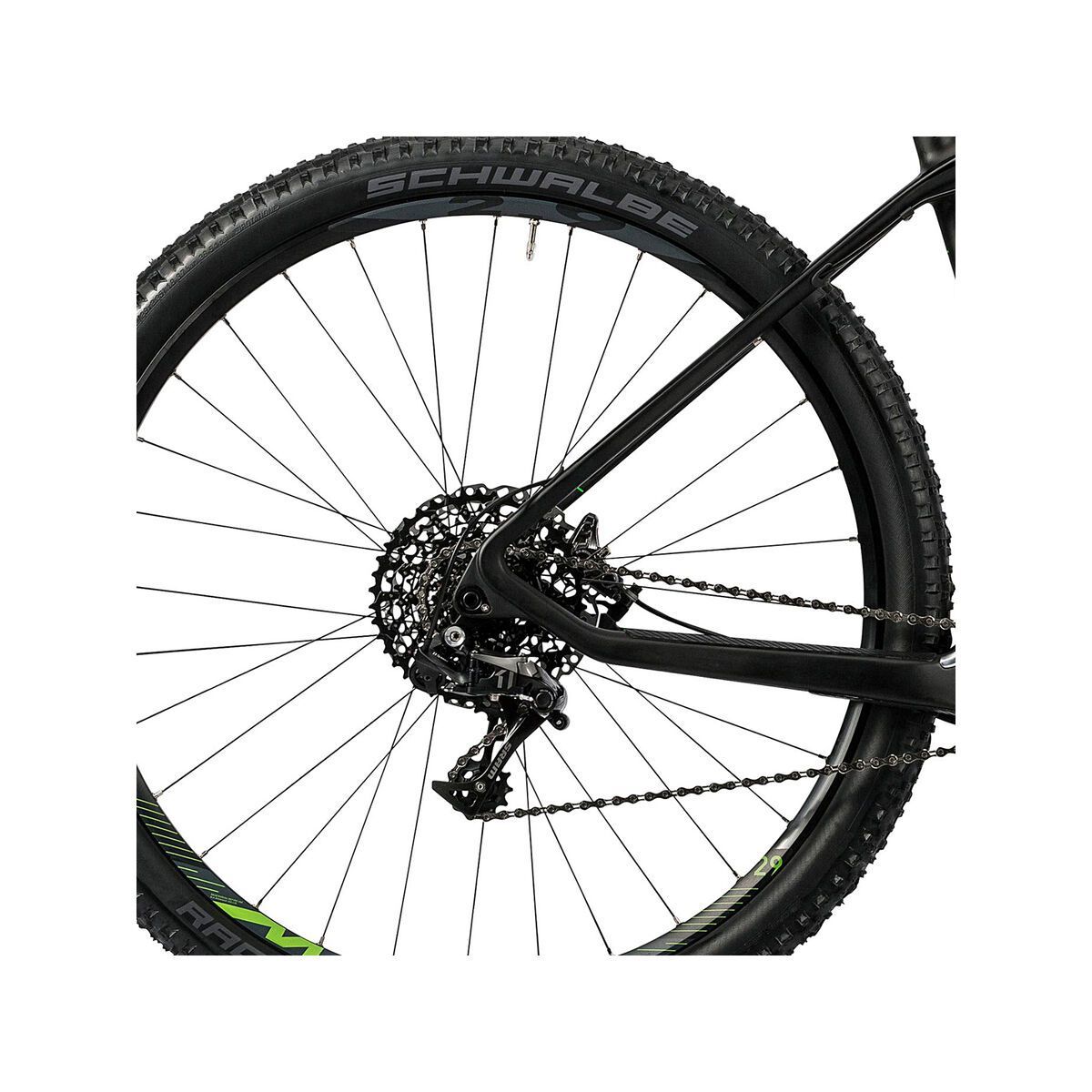 Cube Elite Hybrid C:62 SL 500 29, black´n´flashgreen - Bild 4