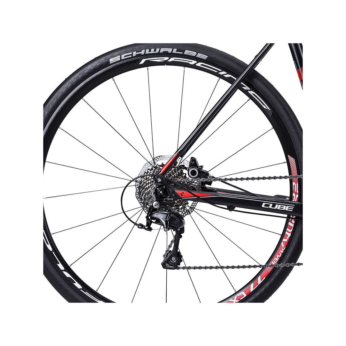 Cube SL Road Race, black white red - Bild 4