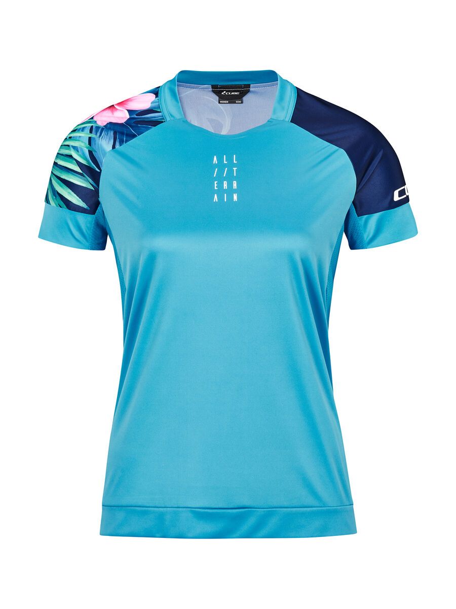 Cube ATX WS Rundhalstrikot kurzarm, blue - Bild 1