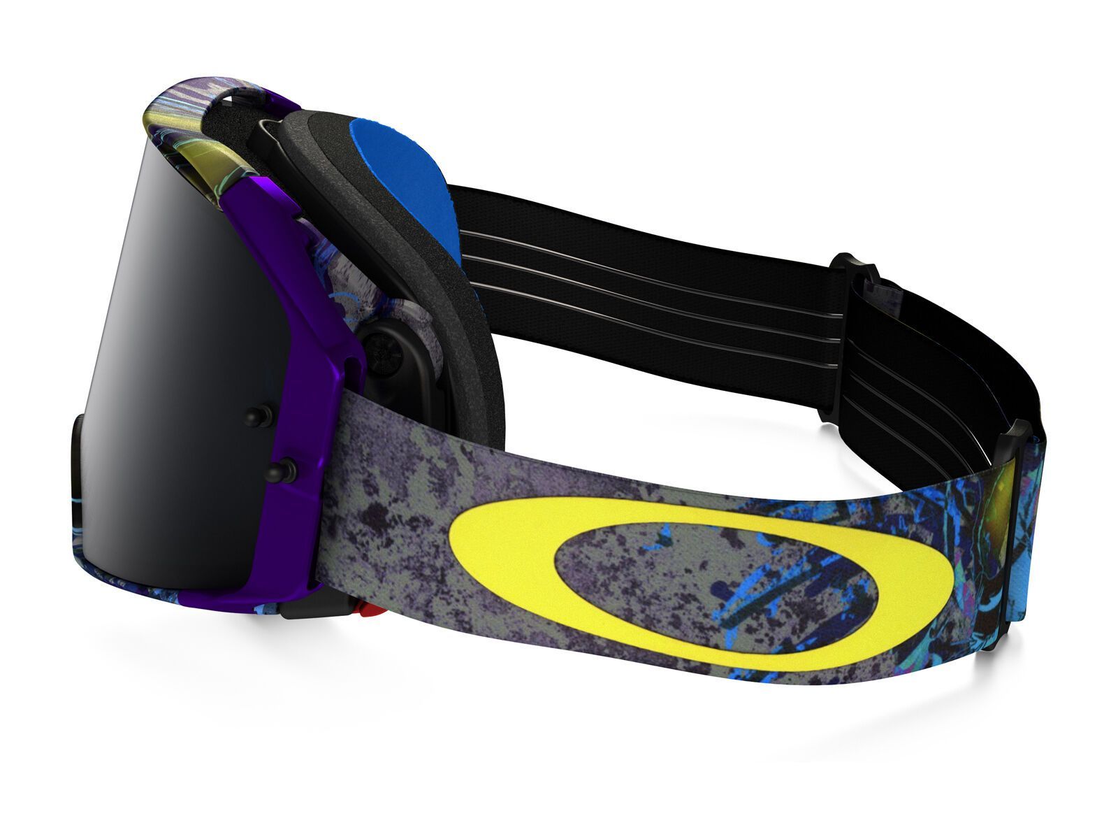 Oakley Airbrake MX, skull pipe blue/Lens: dark grey - Bild 4