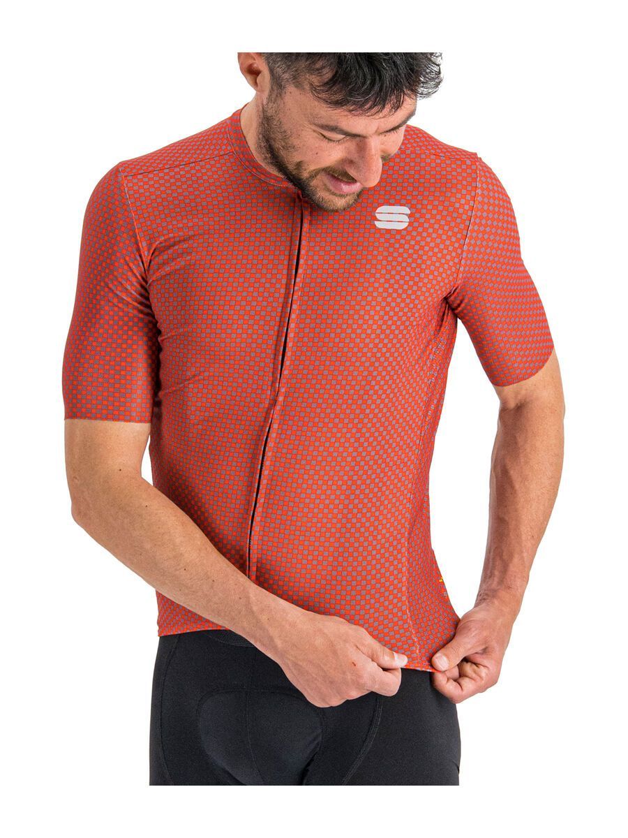 Sportful Checkmate Jersey, chili red mauve - Bild 3