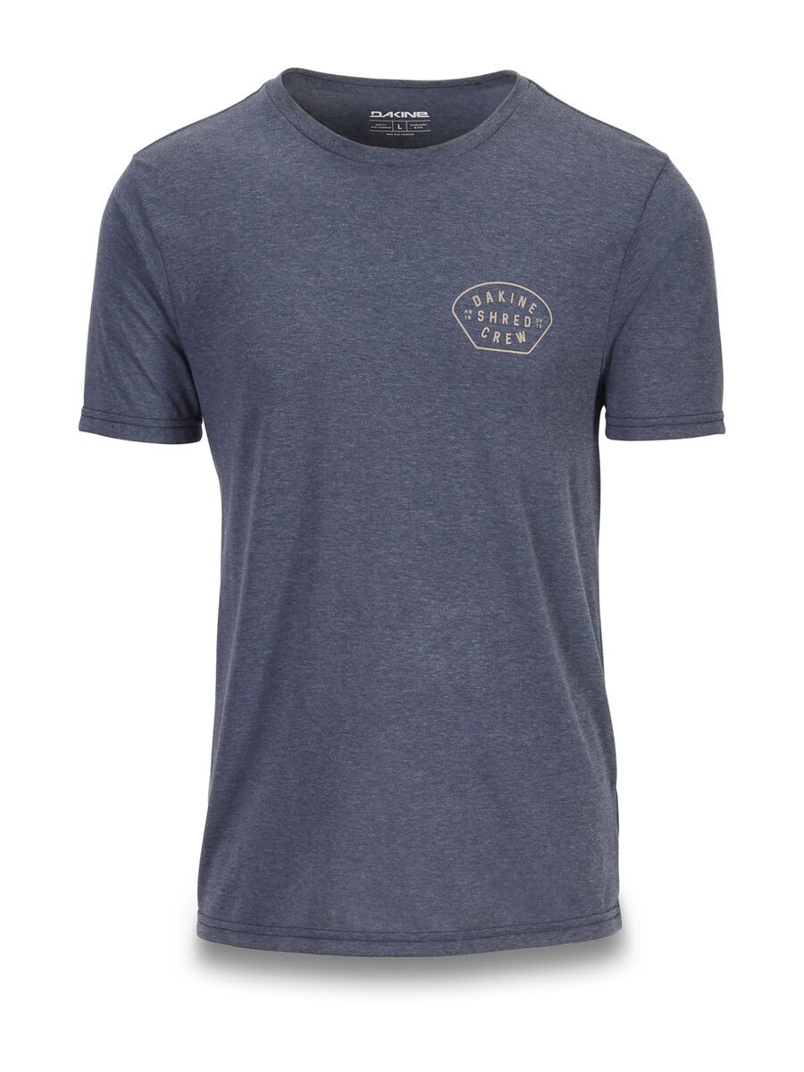 Dakine Shred Crew S/S Tech T, heather navy - Bild 1
