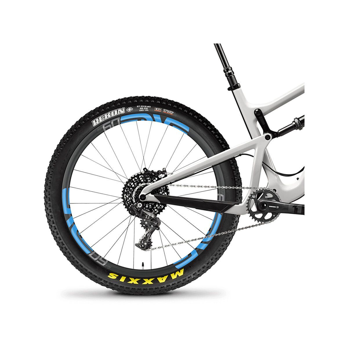 Santa Cruz Hightower CC X01 ENVE 27.5 Plus, gloss cannery grey and blue - Bild 5