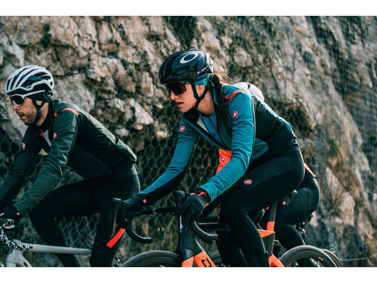 Castelli Alpha RoS 2 W Jacket, teal blue/fiery red-sky blue - Bild 12