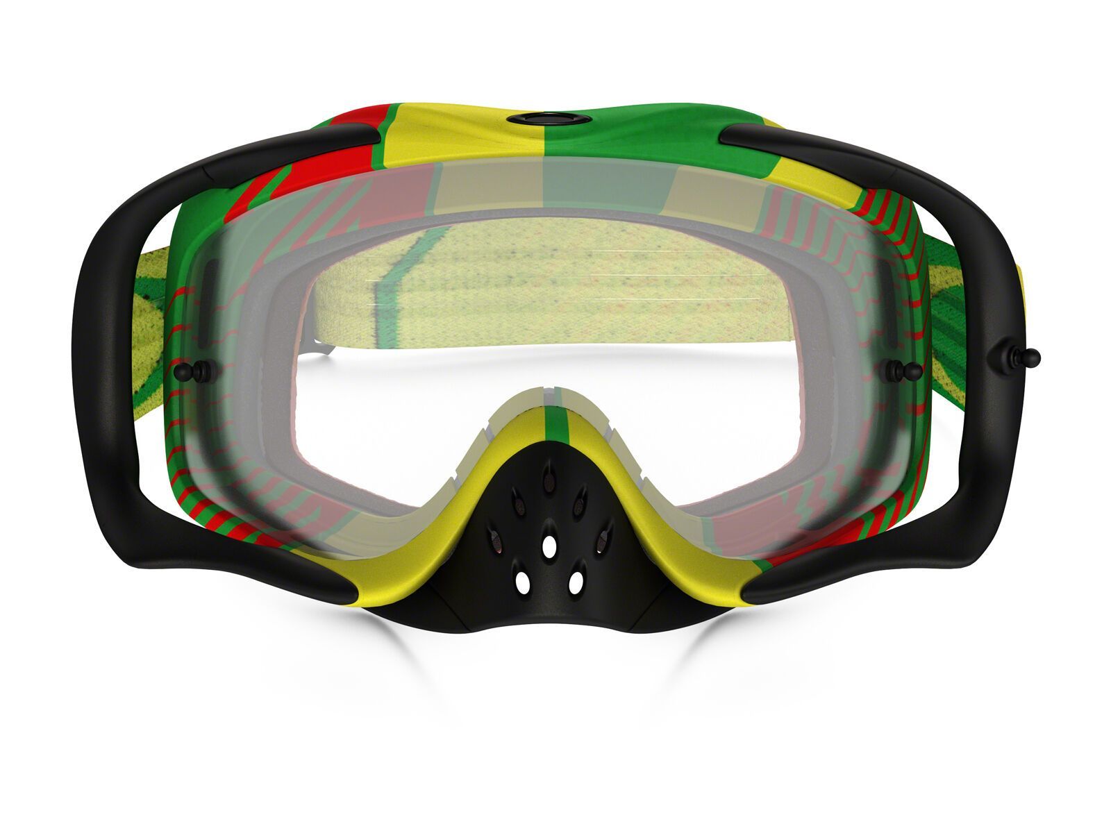 Oakley Crowbar MX, boi hazard rasta/Lens: clear - Bild 2