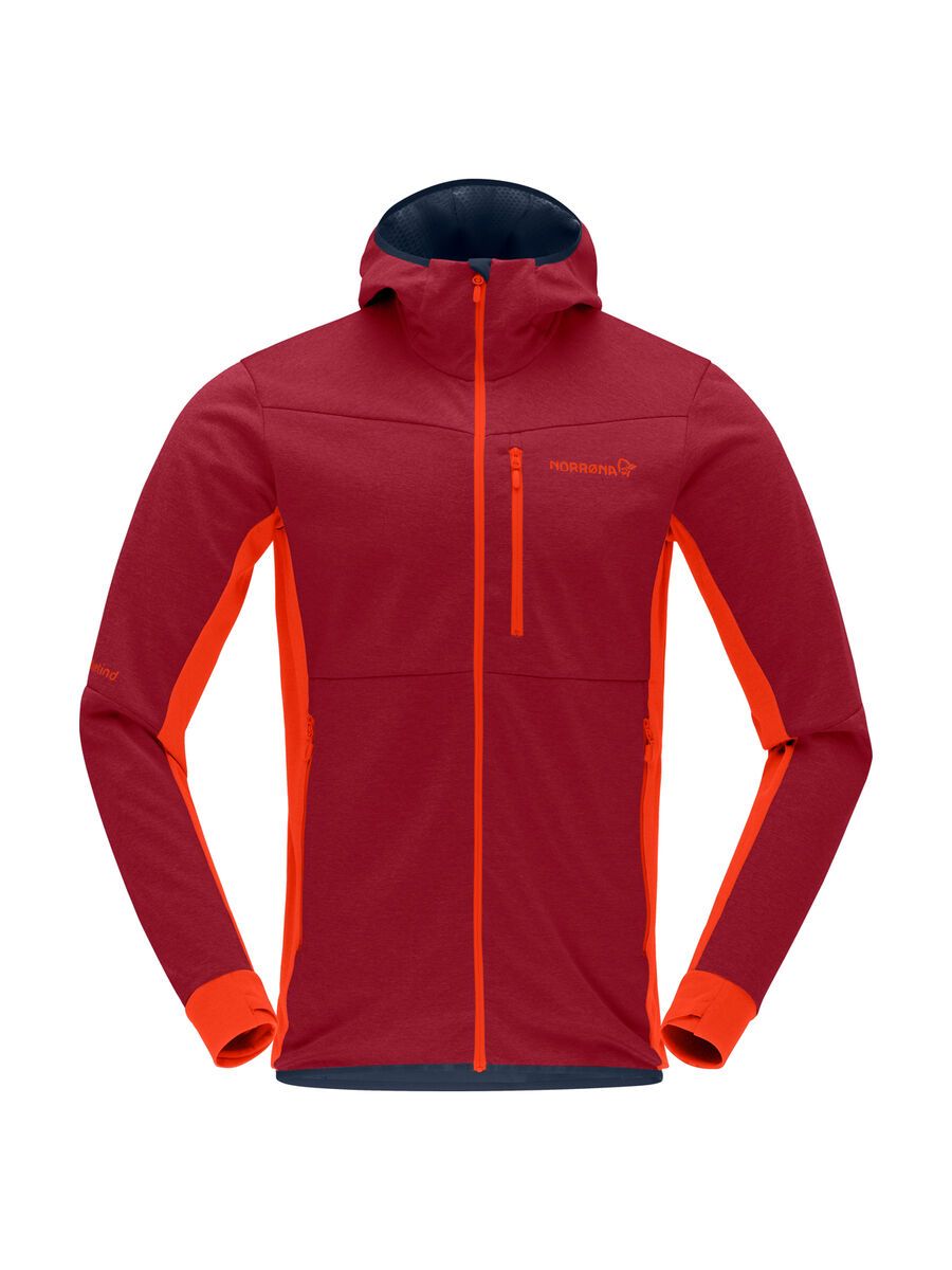 Norrona falketind warm2 Octa Hood M's, arednalin/rhubarb - Bild 1
