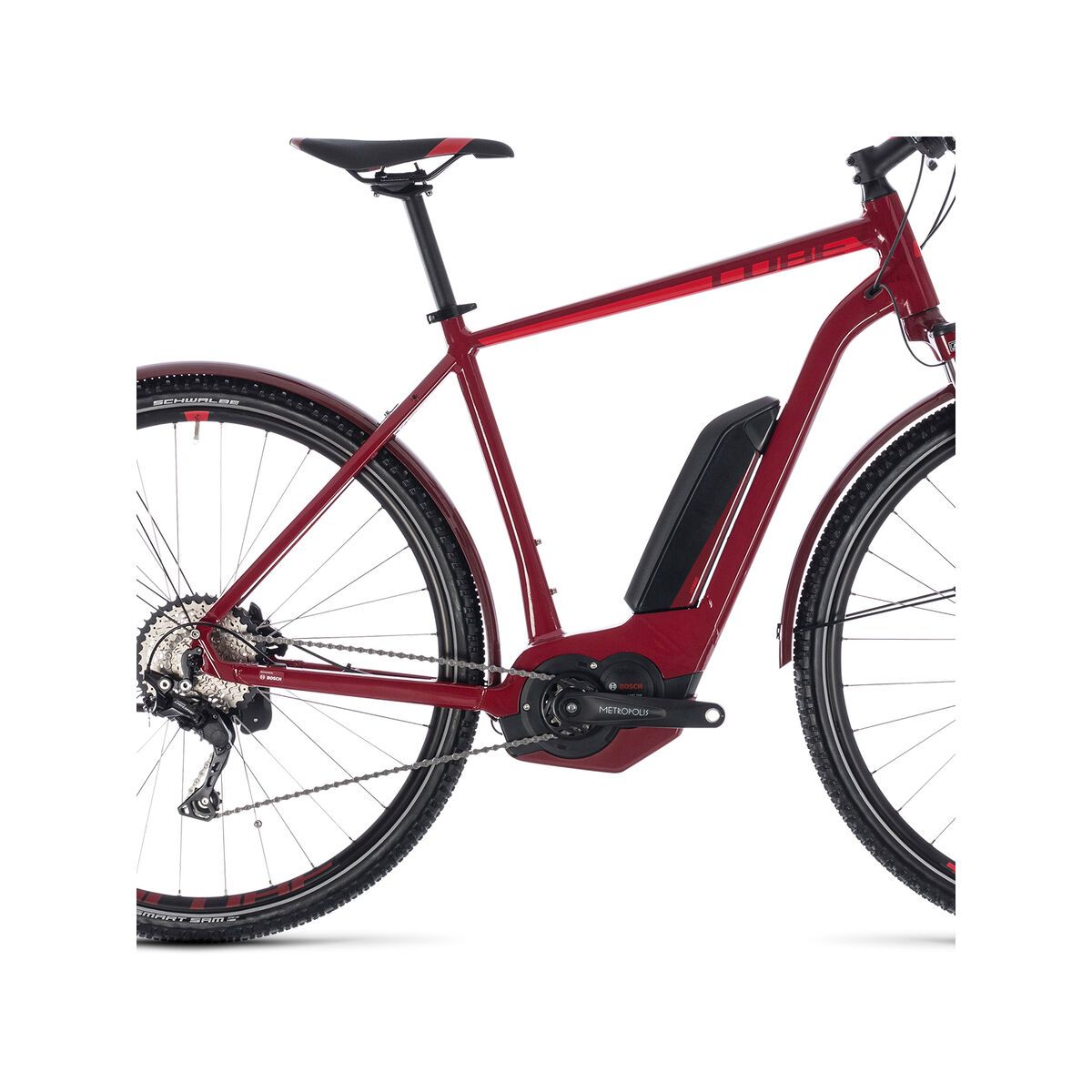 Cube Cross Hybrid Pro Allroad 400, darkred´n´red - Bild 4