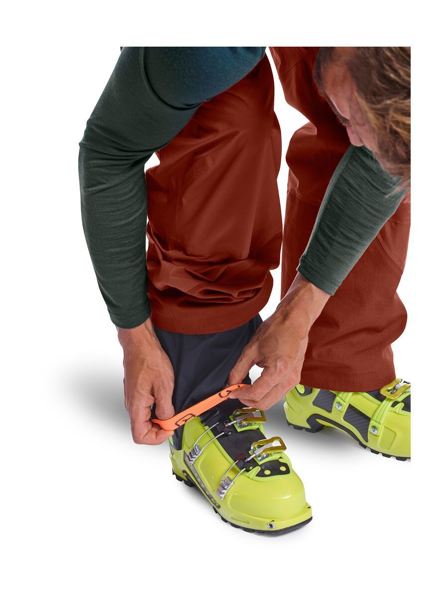 Ortovox 3L Deep Shell Bib Pants M, clay orange - Bild 5
