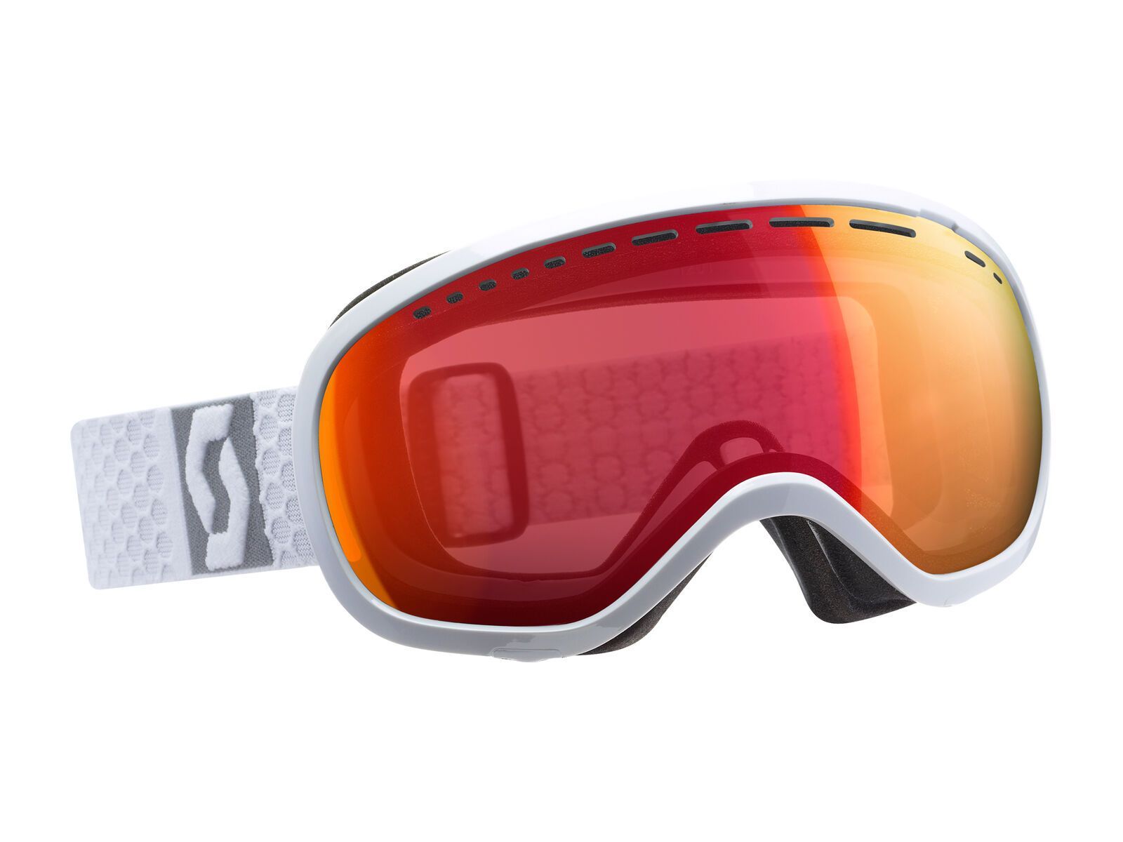 Scott Off-Grid, white/Lens: illuminator red chrome - Bild 1