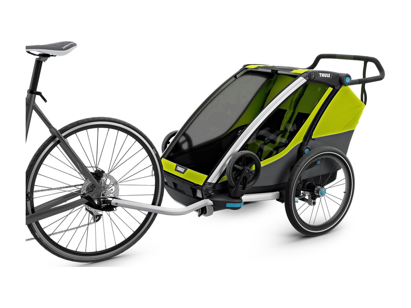 Thule Chariot Cab 2, chartreuse/dark shadow - Bild 9