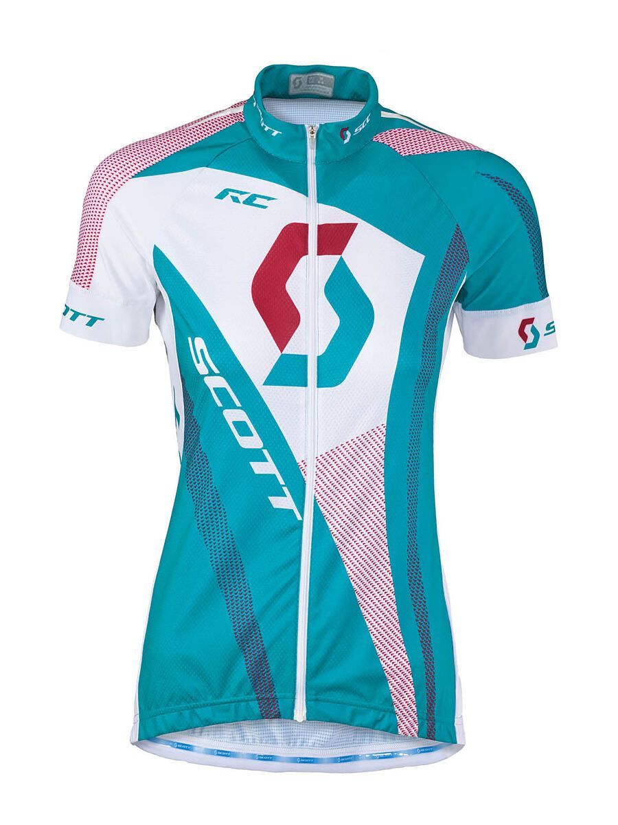 Scott Womens RC s/sl Shirt, ocean blue/cerise pink - Bild 1