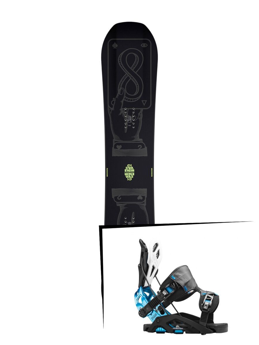 Set: Bataleon Evil Twin 2017 + Flow Fuse-GT (1513133S) - Bild 1