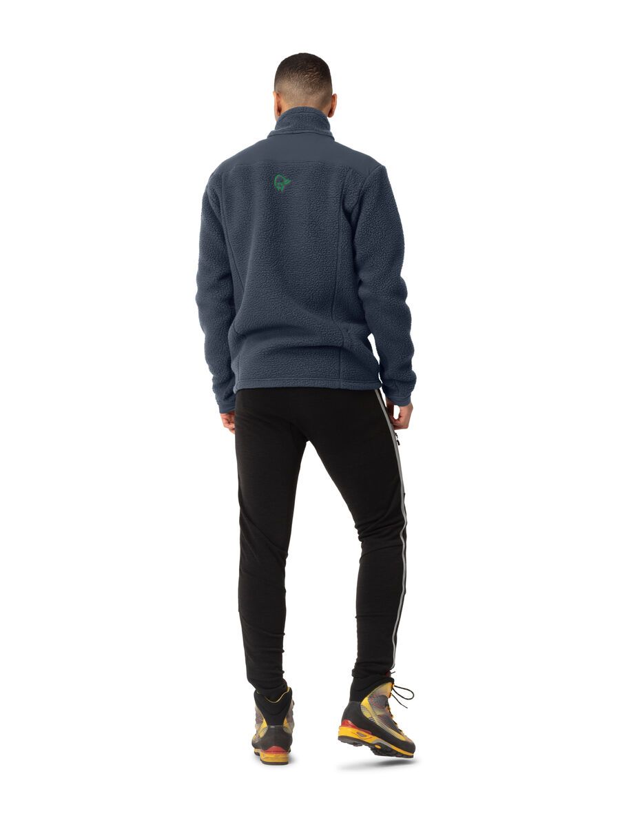 Norrona trollveggen Thermal Pro Jacket M's, cool black/classic green - Bild 4