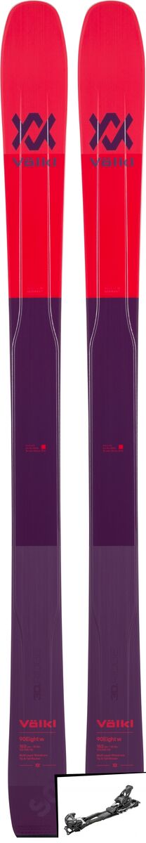 Set: Völkl 90Eight W 2019 + Tyrolia Adrenalin 13 AT solid black - Bild 1