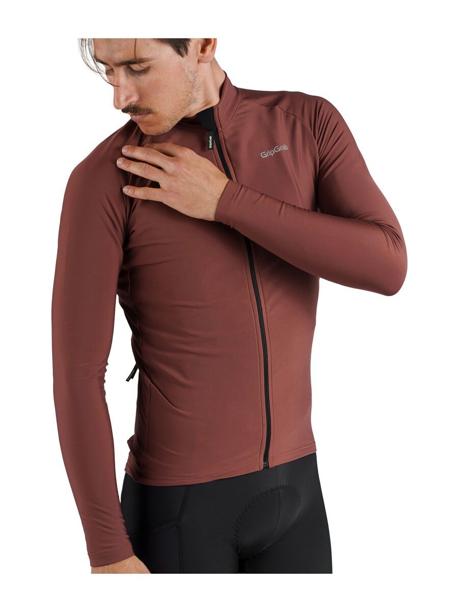 GripGrab PACR Thermal Long Sleeve Jersey, dark red - Bild 7