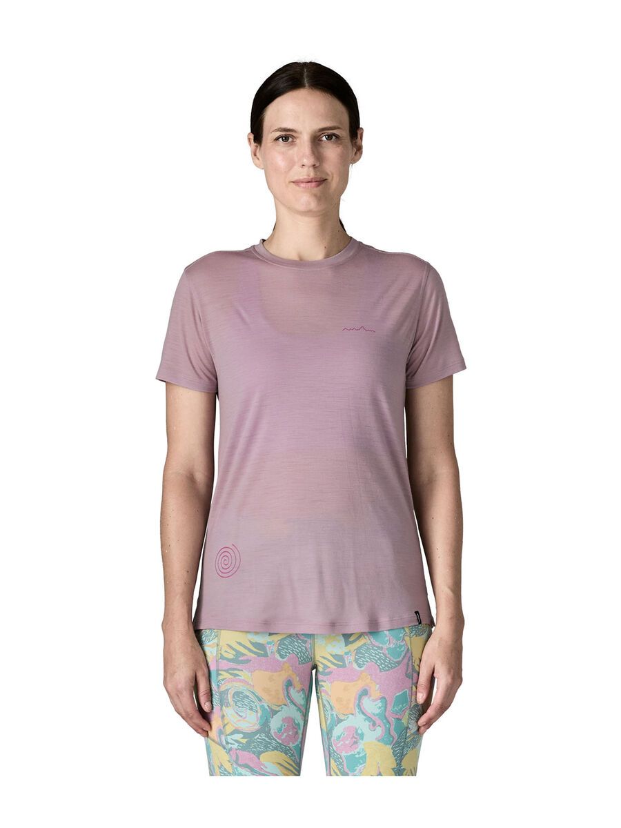 Patagonia Women's Capilene Cool Merino Blend Graphic Shirt Multi-Pitch, quiet violet - Bild 2