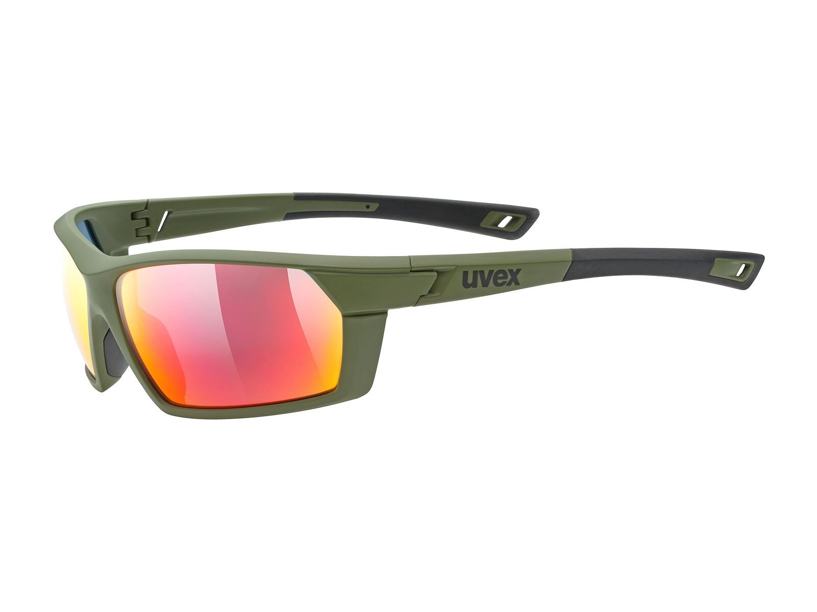 uvex sportstyle 225, olive green mat/Lens: mirror red - Bild 1