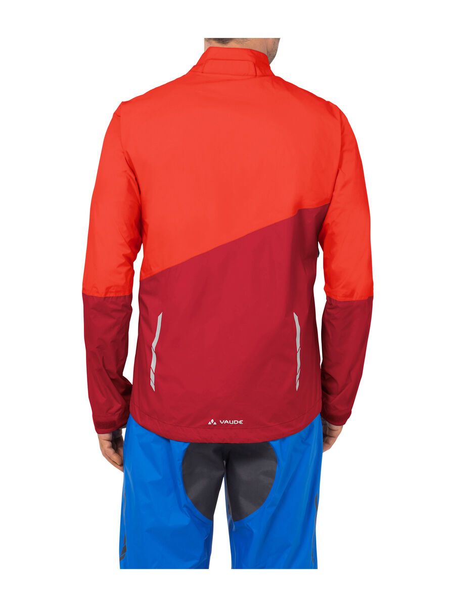 Vaude Men's Tremalzo Rain Jacket, glowing red - Bild 4