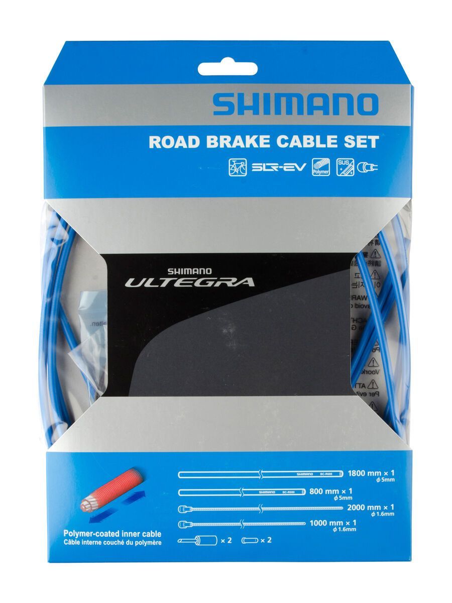 Shimano Bremszug-Set Ultegra Polymer beschichtet, blau - Bild 1
