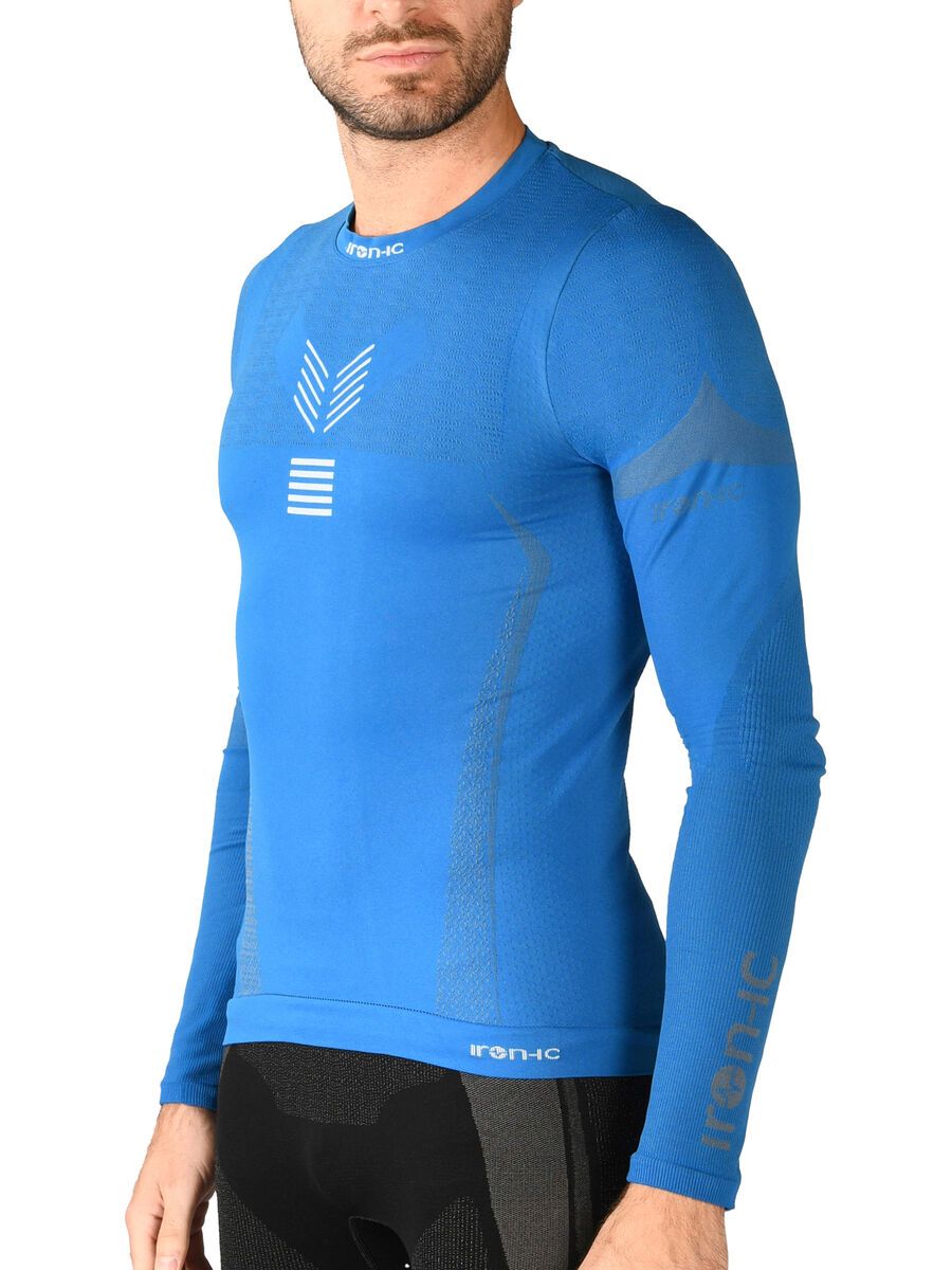 Iron-ic Long-Sleeve T-Shirt Performance 3DN Advance - Man, blue - Bild 4