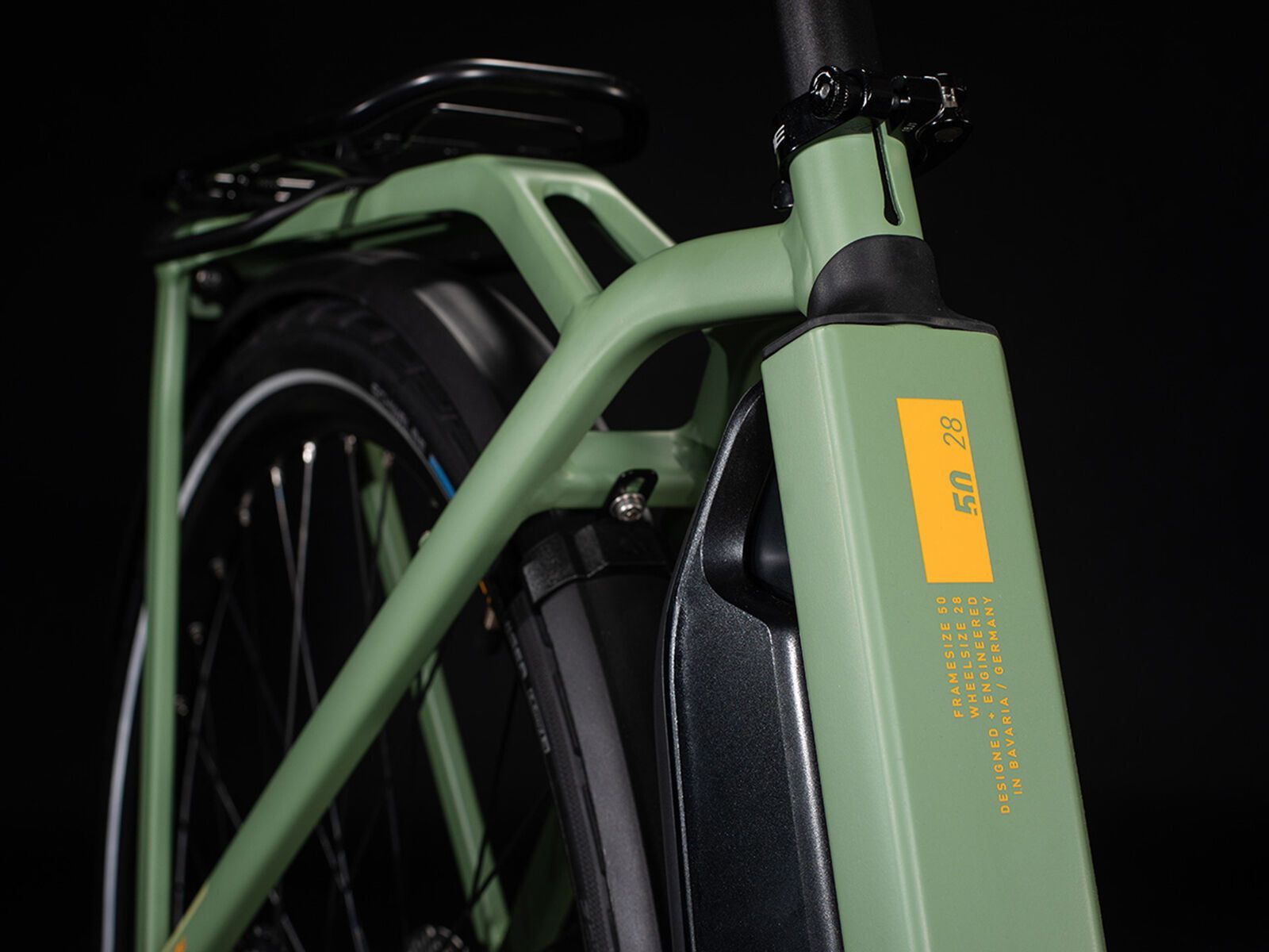 Cube Town Sport Hybrid Pro 400, green´n´orange - Bild 4