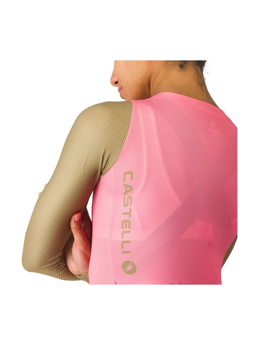 Castelli Corretto W LS Jersey, rosa giro/elmwood - Bild 6