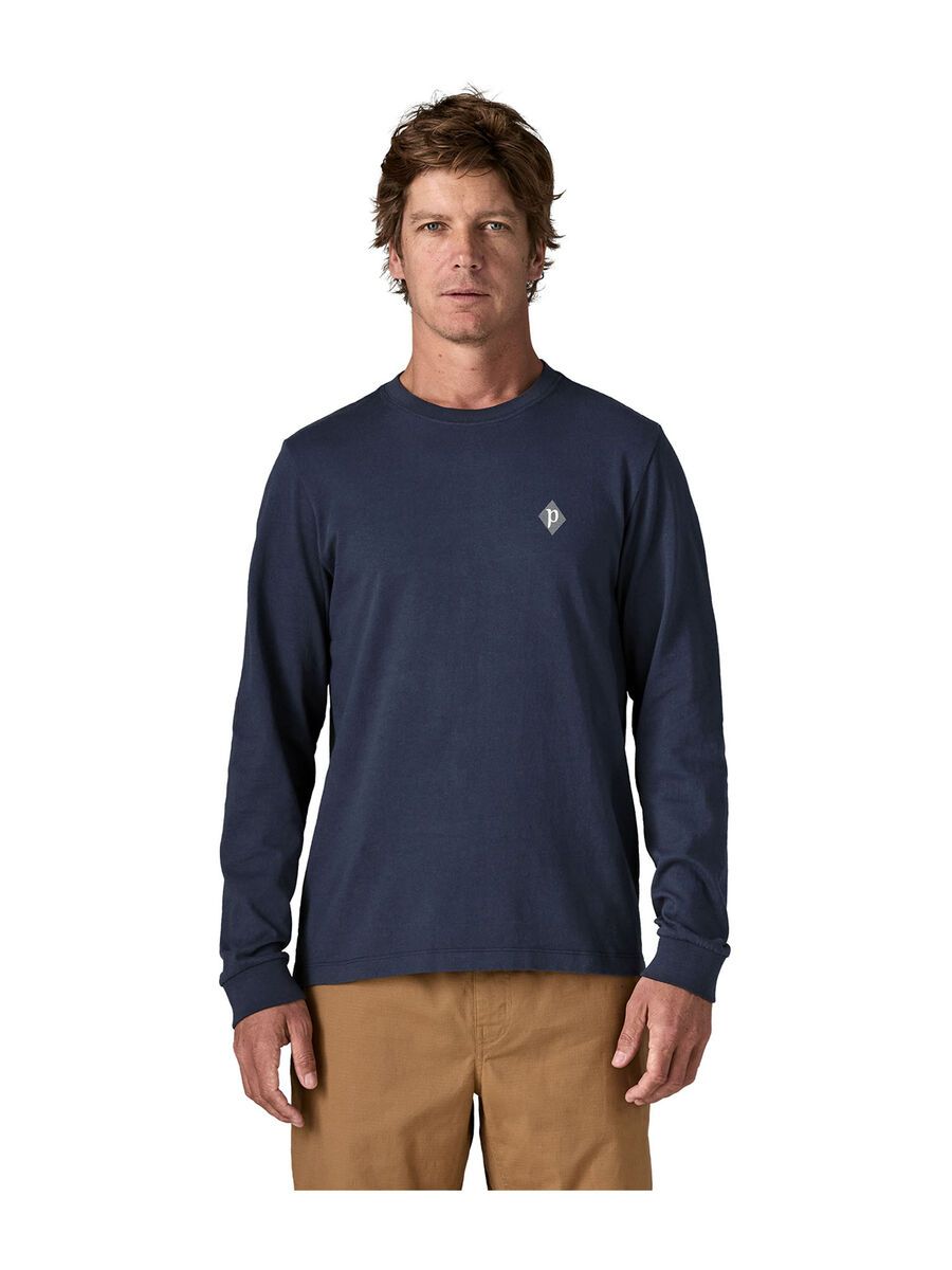 Patagonia Men's Long-Sleeved Midweight Hut Tripper Skyline T-Shirt, new navy - Bild 3