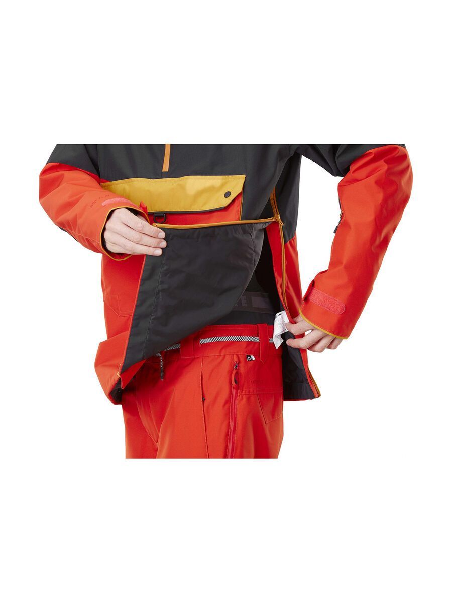 Picture Trifid Jacket, black/pumpkin red - Bild 9