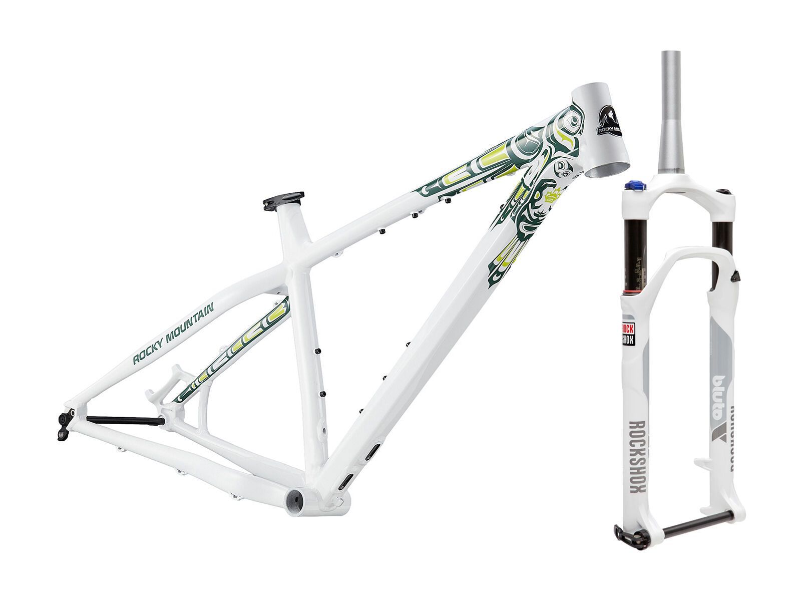 Rocky Mountain Blizzard -50 Framekit, gloss white/fir/acid owl - Bild 1