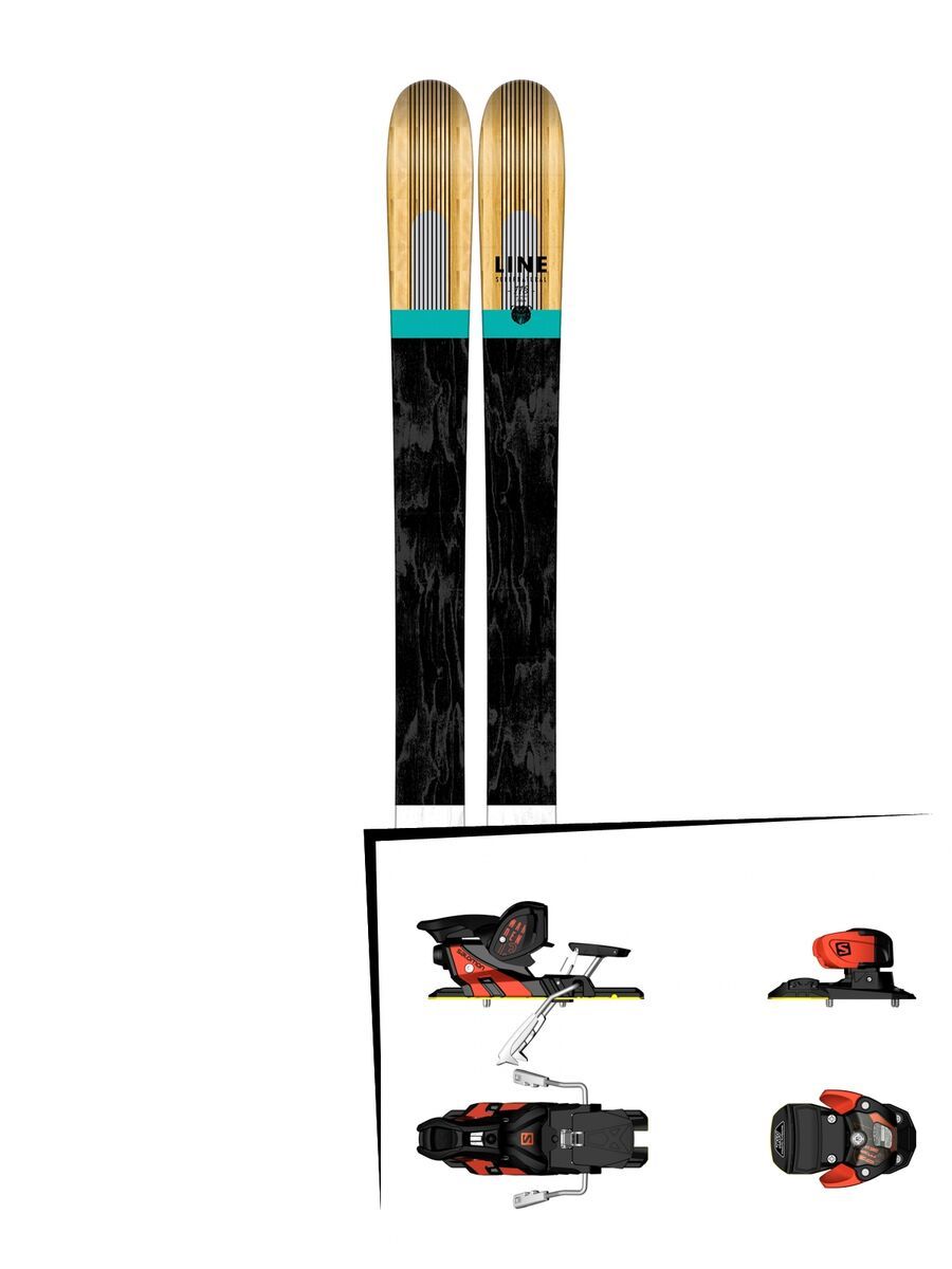 Set: Line Supernatural 115 2017 + Salomon Warden MNC 13 (1540102) - Bild 1