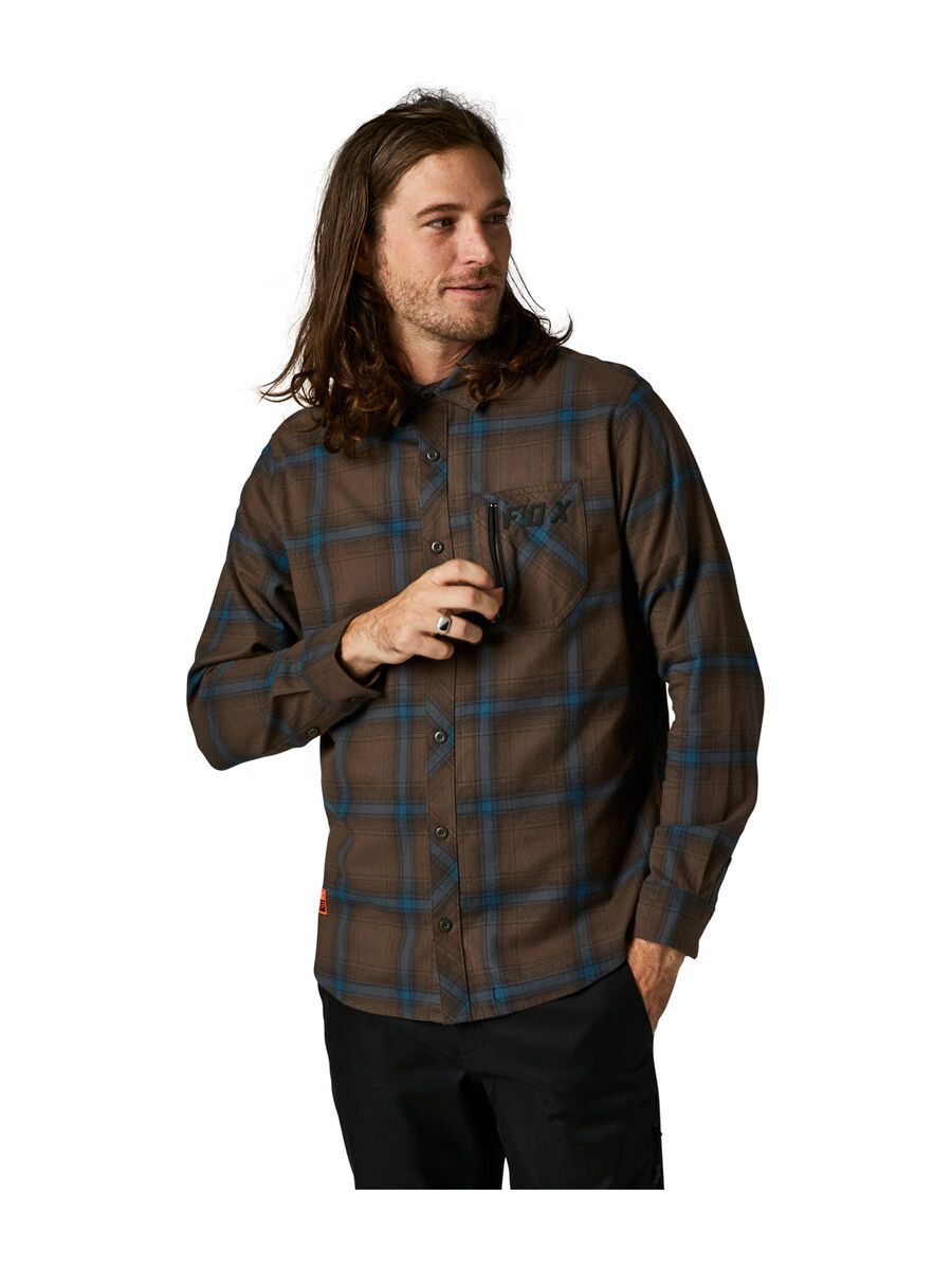 Fox Gamut Stretch Flannel, dirt - Bild 3