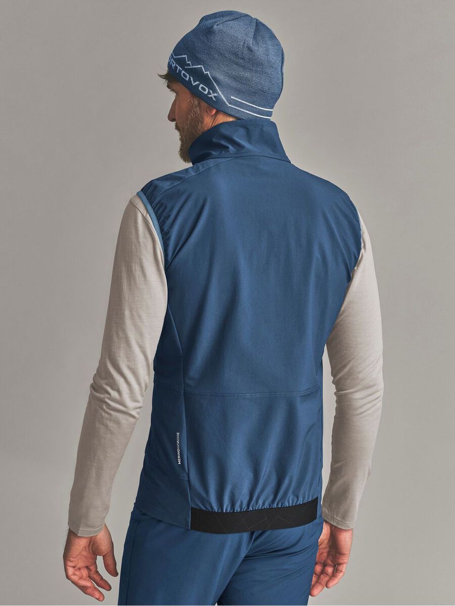 Ortovox Venet Softshell Vest M, blue nunatak - Bild 5