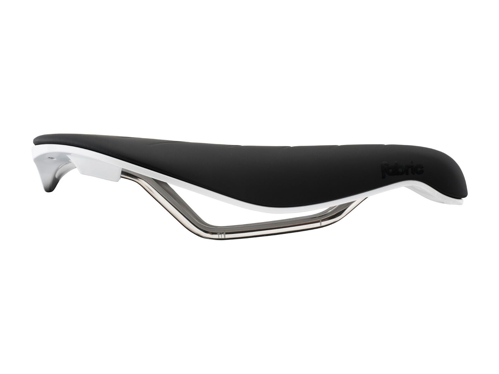 Fabric Tri Race Flat Saddle - 134 mm, black/white - Bild 1