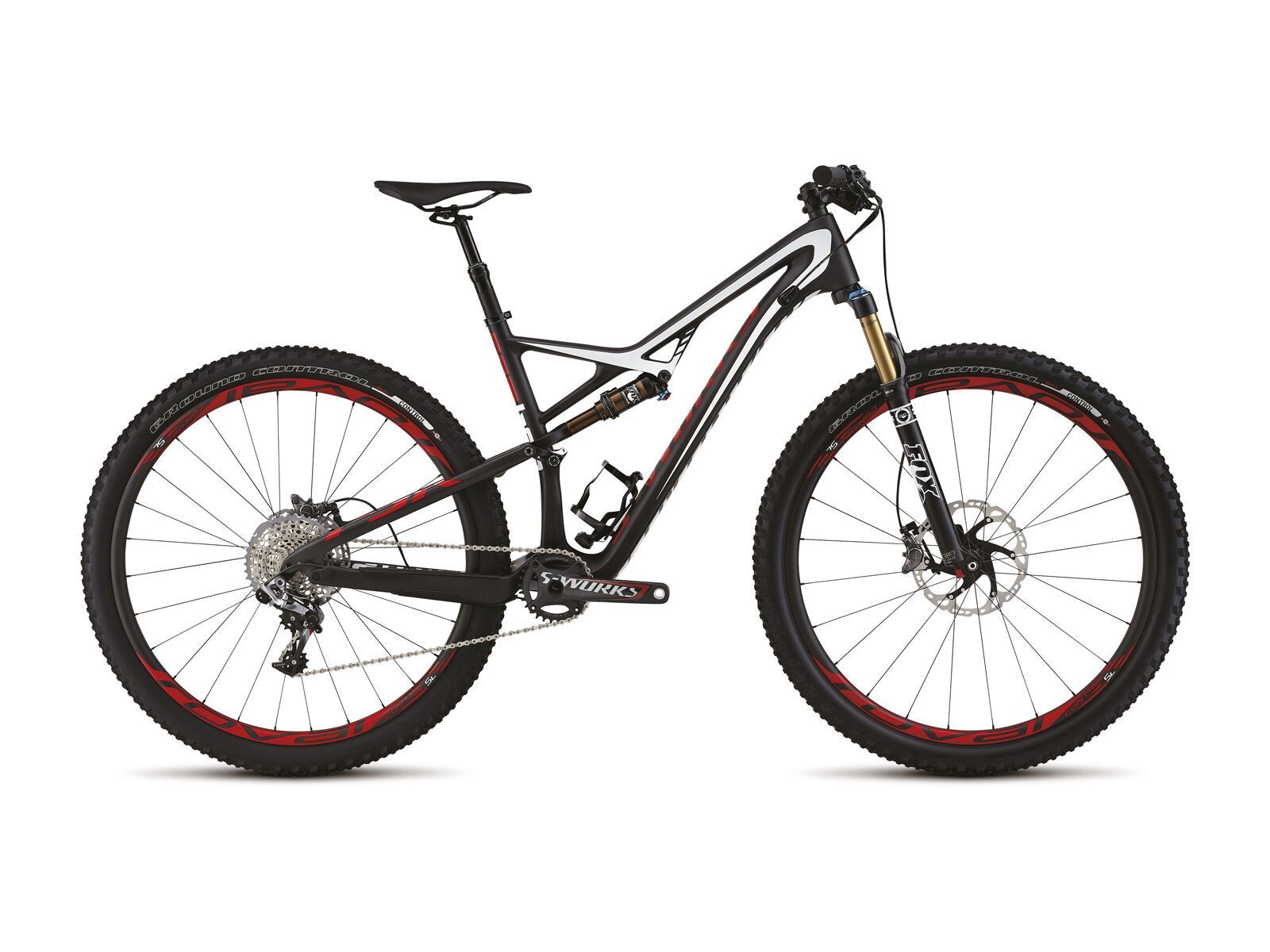 Specialized S-Works Camber Carbon, Satin Gloss Carbon Silver Tint/White/Red - Bild 1