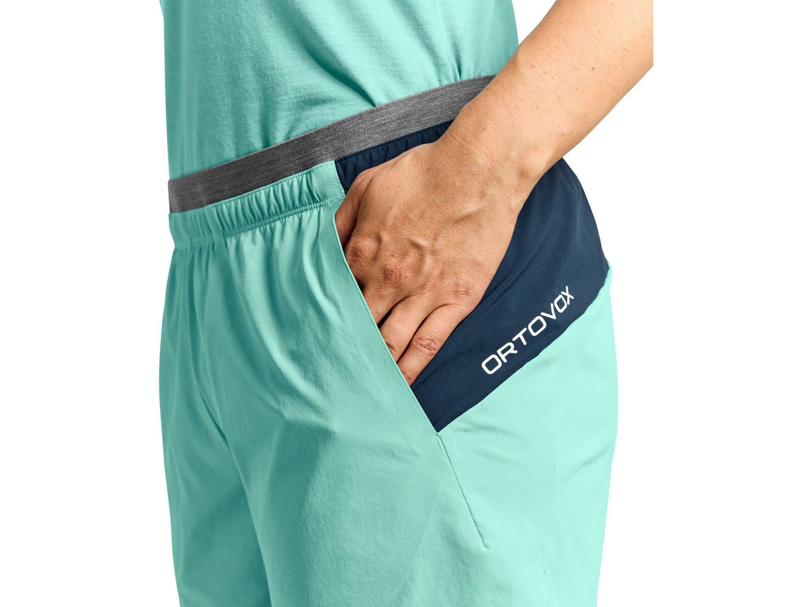 Ortovox Merino Shield Ultra Light Piz Selva Shorts W, ice waterfall - Bild 4