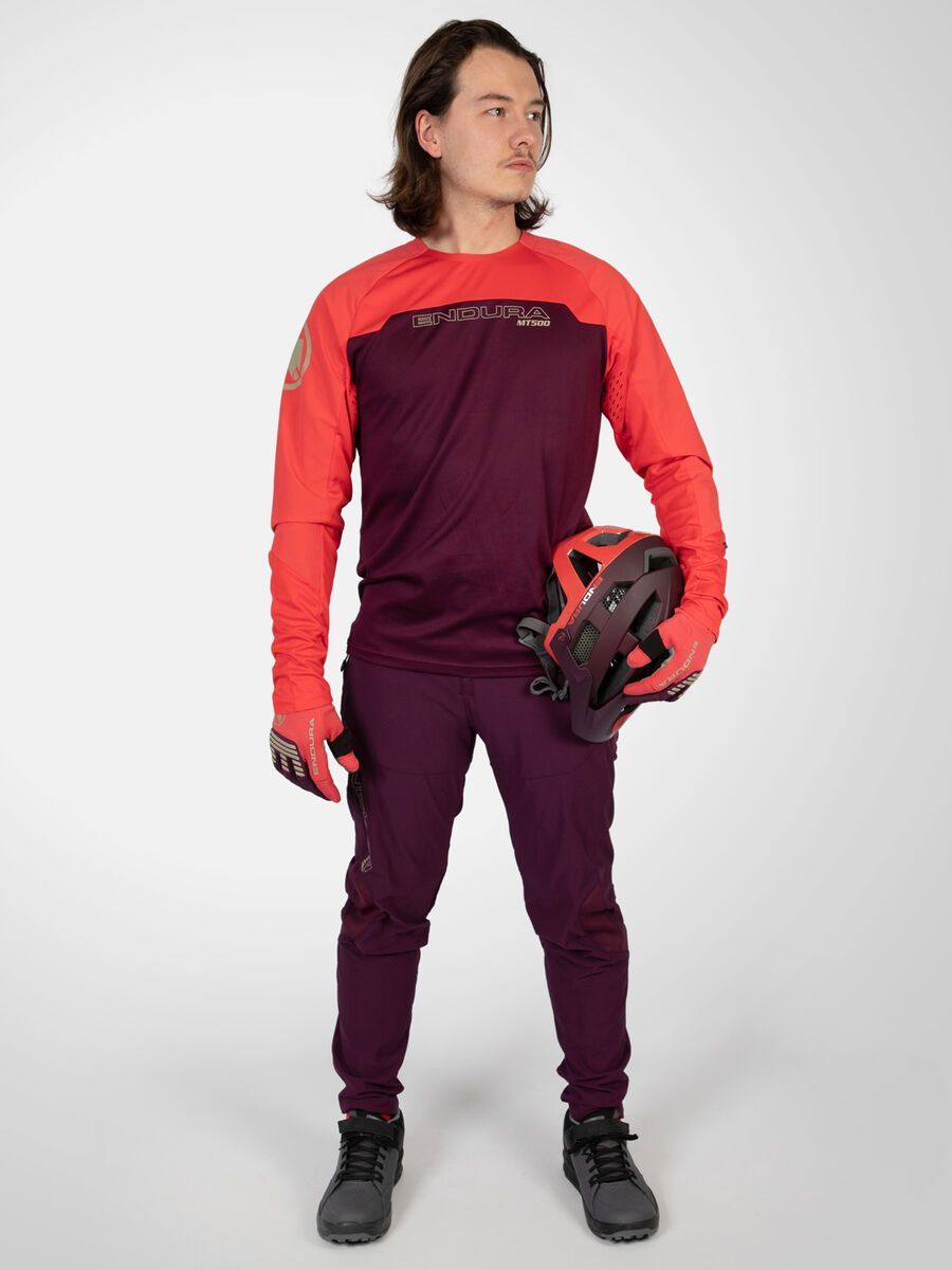 Endura MT500 Burner Trikot (Langarm), aubergine - Bild 7