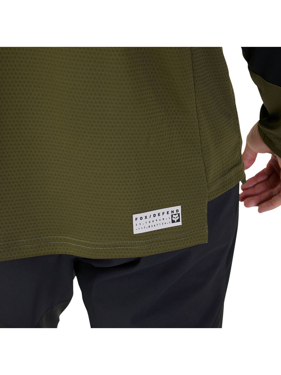 Fox Defend LS Jersey Fox Head, olive green - Bild 4