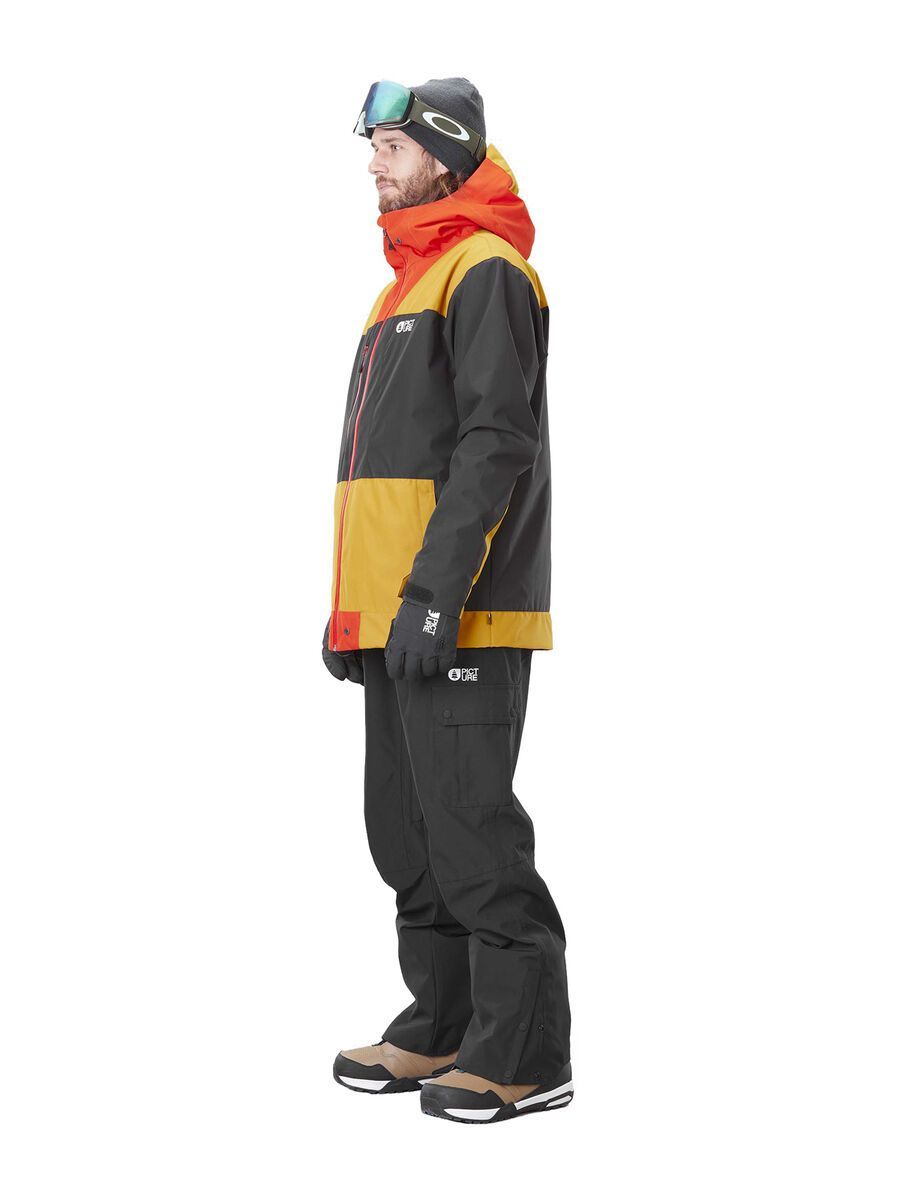 Picture Lodjer Jacket, black/golden yellow - Bild 4