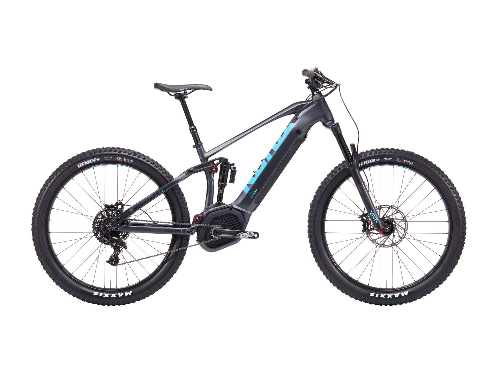 Kona Remote Ctrl, matt charcoal w/ ice blue & black decals - Bild 1