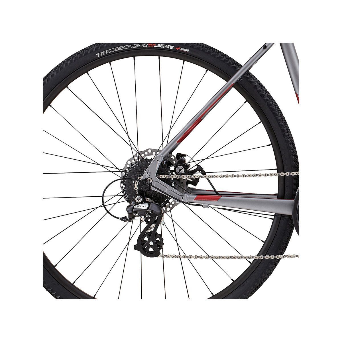 Specialized Crosstrail Disc, sterling/candy red/cyan - Bild 4