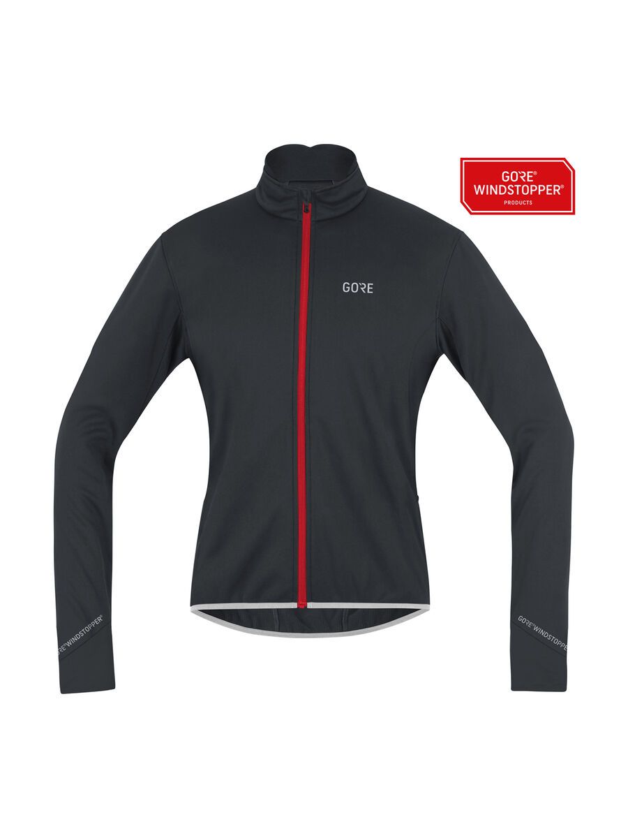GOREWEAR C5 Windstopper Thermo Jacke, black/red - Bild 2
