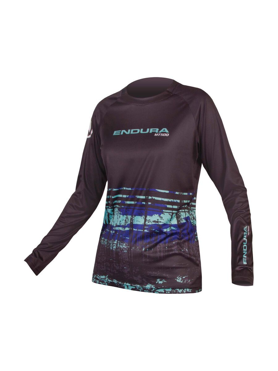 Endura Wms MT500 L/S Print T II, navy - Bild 1