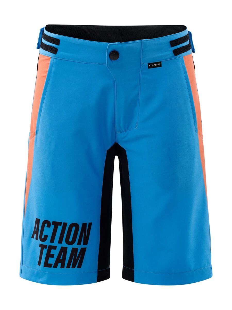 Cube Junior Baggy Shorts X Actionteam, blue´n´orange | Bild 1